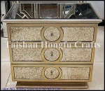 Antique mirrored furniture,cabinet with drawers