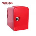 Antronic mini display fridge portable mini makeup fridge AC/DC version cooler warmer box 4L mini car fridge