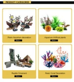 Aquarium statue wreckage Climbing pet decorations aquarium decoration plant
