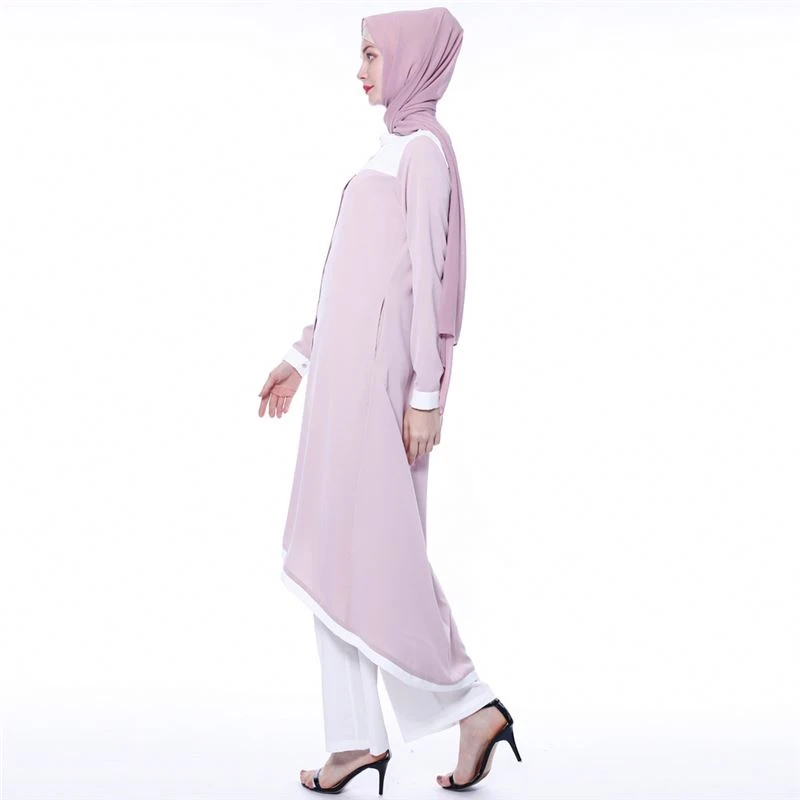 Arba Vestido De Chiffon Comfortable Floral Front Open Dubai Jilbab Dresses Muslim Abaya Islamic Maxi Dress