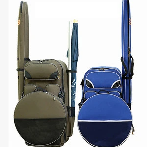 Army Green Outdoor Multi-functional Fishing Rod Bag Set Backpack Fishing Bag