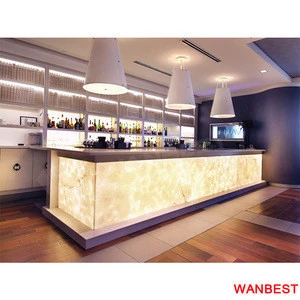 Artificial Stone Wine Bar Counter Luxury Design Bar Furniture