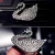 Import Automotive Internal Decoration Fragrance Scent Diffuser Car Ornaments Metal Diamond Swan Perfume Clip Car Smell Air Freshener from China