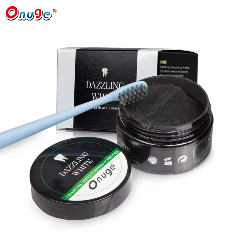 B2C acceptable fine effect activated charcoal custom logo tooth cleaning powder
