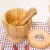 Import Bamboo Mortar and Pestle Set with Lid Spice Grinder kitchen Cooking Tools for Herb Spice Mixing Grinding Bowl Kitchenware from China