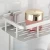 Import Bathroom Aluminum Storage Shelf with Hooks Wall Mounted, 2 Tier Bathroom shelves XR-947 from China