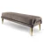 Import Bedroom upholstered  chocolate  velvet ottoman bench from China