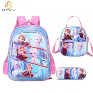 BESTWILL 2020 China  Wholesale Custom Kids trolley Wheel School Bags 3 in 1 Set Student Children School Kids Luggage Sets