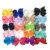 Import Big 6&quot; hair_bows Clips Solid Color Grosgrain Ribbon Larger Hair Bows Alligator Clips Hair Accessories for Baby Girls Infants from China