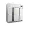 Big capacity commercial stainless steel 6 doors vertical deep freezer