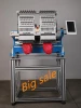 Big sale ELUCKY  two head  hat embroidery machine T-shirt computerized embroidery machine