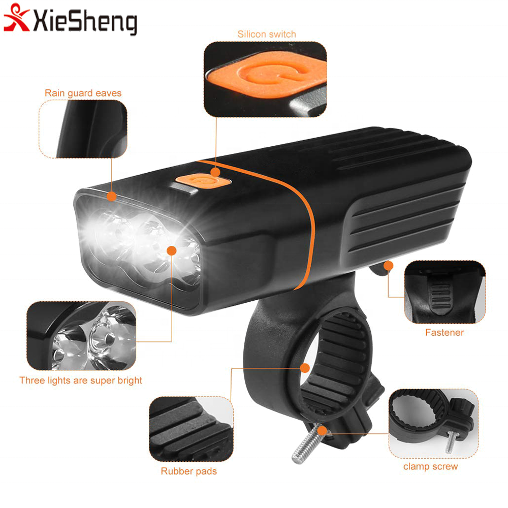 Bike Lights Front and Back Rechargeable Bike Light Set Super Bright Front Headlight and Rear LED Bicycle Light
