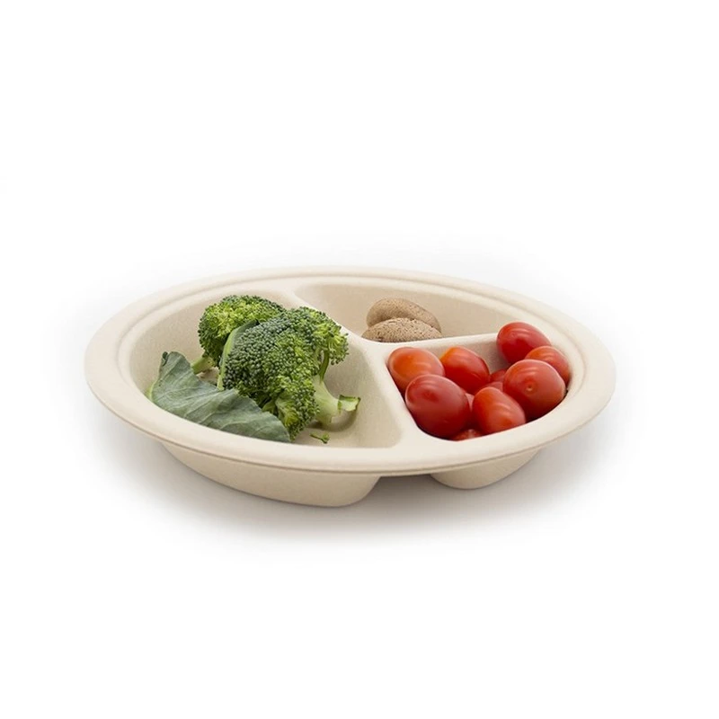 Buy Biodegradable Disposable Bamboo Paper Plates For Food Packaging