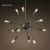 Import Black Iron Energy Saving Vintage Industrial Cluster Spider Bedroom Living Room Pendant Chandelier Lamp from China