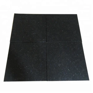 Black Recycled Rubber Floor Tiles Mats High Quality Gym Rubber Flooring  Mats interlock rubber mat