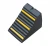 Import Black+Yellow Parking Equipment Solid Rubber Wheel Chock Blocks With Holder from China