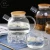 Import Borosilicate glass water bottle glass pitcher water juice coffee pot with bamboo lid from China