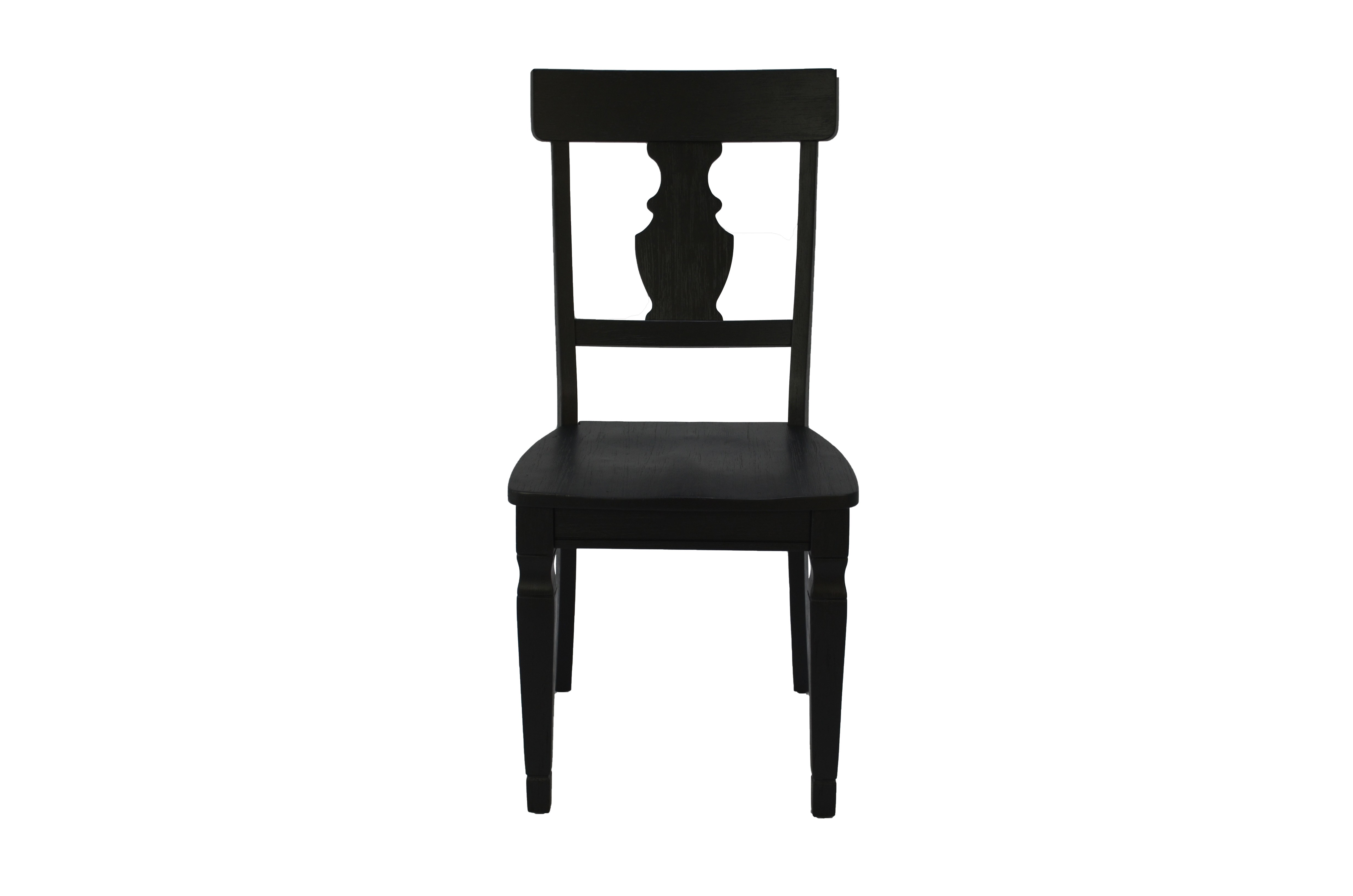 Bradding Dining Chair with Wooden Seating distressing Furniture with Antique, Modern Style Caramel Black Color in Vietnam