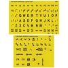 Braille and Large Print English Letters Computer Keyboard Stickers - Overlays - Labels for the Blind and Visually Impaired