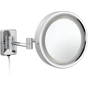 Brass Wall Mounted Shaving Mirror With Led Light