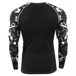 Breathable Customized Men Rash Guard High Quality Hot Selling Wholesale Sublimated Fight Training MMA Rash Guard Long Sleeve OEM
