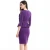 Import c11036a latest design lady long sleeve  knee length office career dress from China