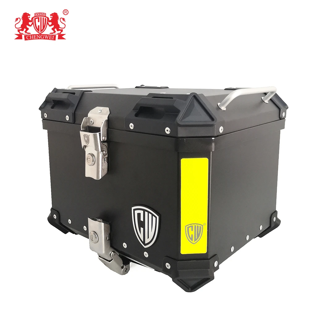 C3-SET 40L+28L BK CHENGWEI aluminum motorcycle tail case top box with quick-release structure