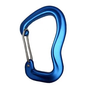 Camping Hiking Accessories Aviation Aluminum 7075 Wire Gate Carabiner Hook For Hammock