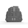 Car Aluminum Alloy steel plastic protector bottom cover Skid Plate engine covers Guards for Toyota RAV4 RAV-4