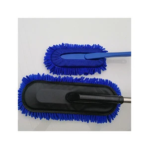 Car wash brush cleaning mop chenille adjustable telescoping long handle car cleaning tools