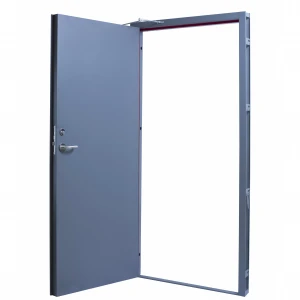 CE, CCC certificate l 0.5/1/1.5hour fire rated metal  fire proof flush door