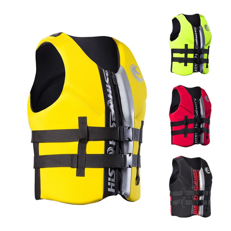 CE Drop-Shipping Thick EPE Foam Big Buoyancy Adjustable Strap Boat Canoe Kayak Rafting Sail Surf Impact Safety Vest Life Jacket