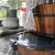 Import Charred Wood 3-Tier Pump Fountain from China