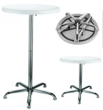 Cheap Adjustable Plastic Bar Table Outdoor high bar cocktail table