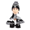 Cheap Custom Knitted Beanie Scarf And Glove Set For Winter