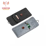 Cheap Felt Mobile Phone Case Custom Logo Phone Holder Promotional Gifts Card Sleeve