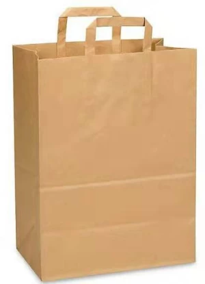 Cheap Machine Made Kraft Paper Bags with Paper Handle