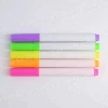 Cheap plastic barrel colored chisel tip highlighters