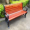 Cheap Plastic Wood carbon fiber Slats Park Bench solar smart  beach chair With Cast Aluminum Legs