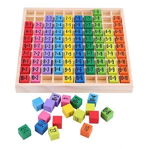 cheap price intelligent wooden math toy educational montessori manipulative wooden math toys