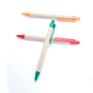 Cheap Promotional ECO Friendly Biodegradable Kraft Paper Ballpoint Pen