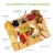 Import Cheese Charcuterie Board Tray: includes 4 Cheese Knives, 3 Ceramic Bowls, BONUS 6 Stainless Steel Forks from China
