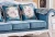 Import Chic Contemporary Living Room Furniture 3pc Sofa Set Light Blue Velvet Luxury Sofa from China