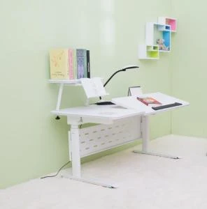 Children Furniture Electric Lift Study Table And Chair for Kids