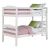 Import Children use white double decker kids wooden bunk beds from Indonesia