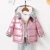 Import Children&#x27;s down jacket new children&#x27;s clothing 2 two sides wear reflective mirror laser fabric baby down jacket from China