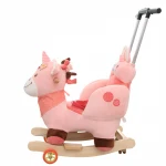 China Factory unicorn wooden mechanical rocking horse