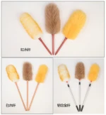 China factory wholesale 50cm Magic Anti Static Soft Microfiber Cleaning Duster car duster with Bamboo Handle