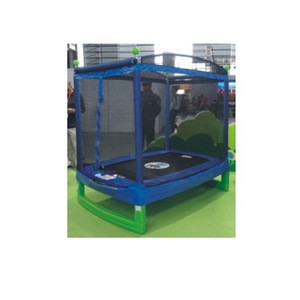 China high quality professional indoor playground 10ft bungee jumping trampoline for 4 persons