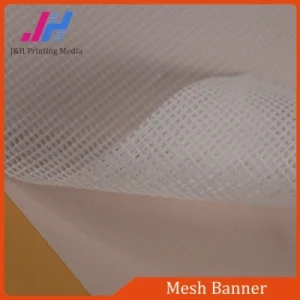 China Manufacturers White PVC Mesh Flex Banner for Commercial Signs